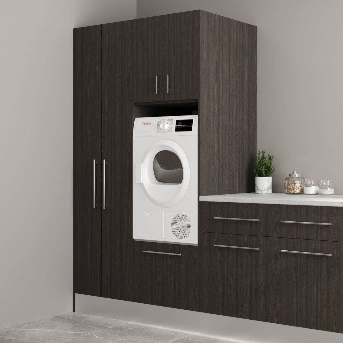 Alterna vaskerom: Lav skuff 63cm for vaskemaskin Alterna Benkeskap vaskerom
