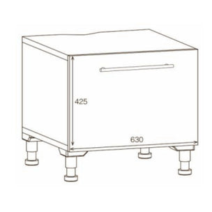 Alterna NEA Vaskerom: Lav skuff for vaskemaskin 63cm