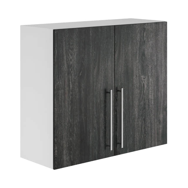 Alterna vaskerom: Overskap B60-80xD30xH72cm m/2 dører Mørk eik / 60cm Alterna Veggskap vaskerom GRO-7012631