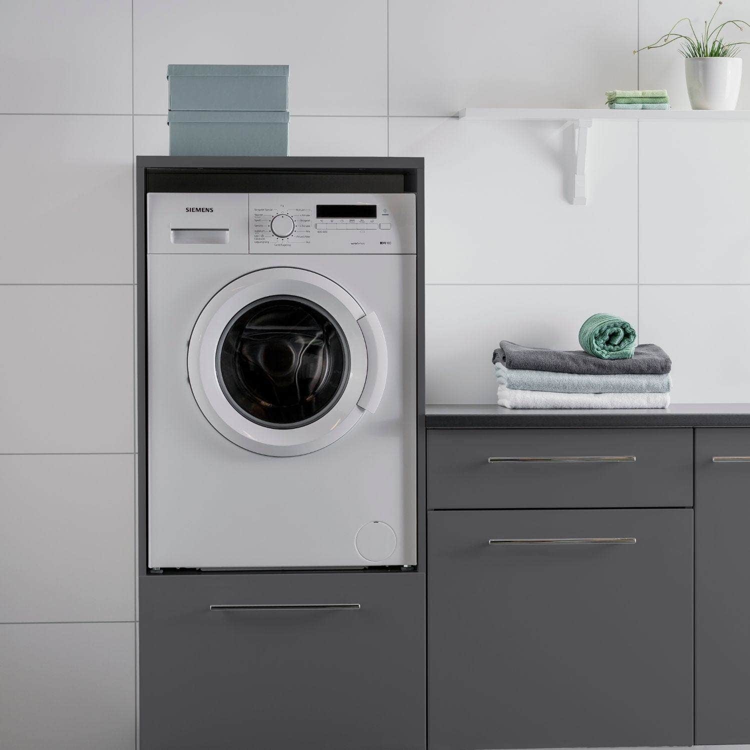 Alterna vaskerom: Ramme 63cm for skuff vaskemaskin Alterna Benkeskap vaskerom