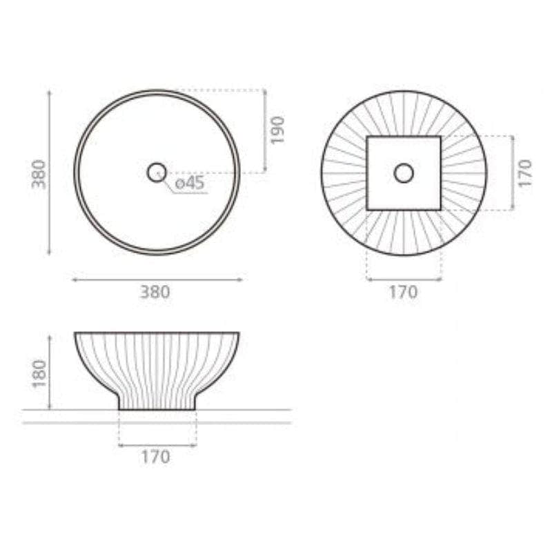 Bathco Dobra Rund Servant Rund Bathco Bolleservant KO-4191