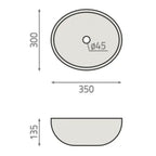 Bathco Dover Bolleservant Lys - stein
