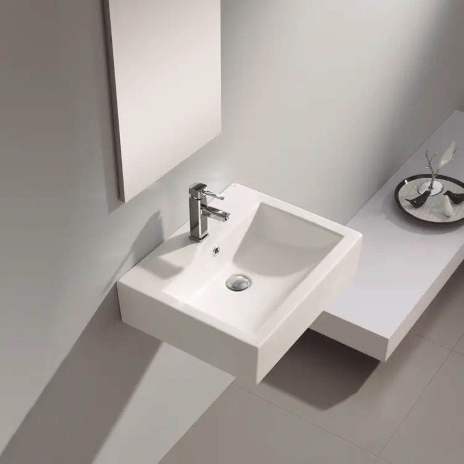 Bathco Sevilla Vegghengt Porselensservant Hvit Bathco Møbelservant KO-7011