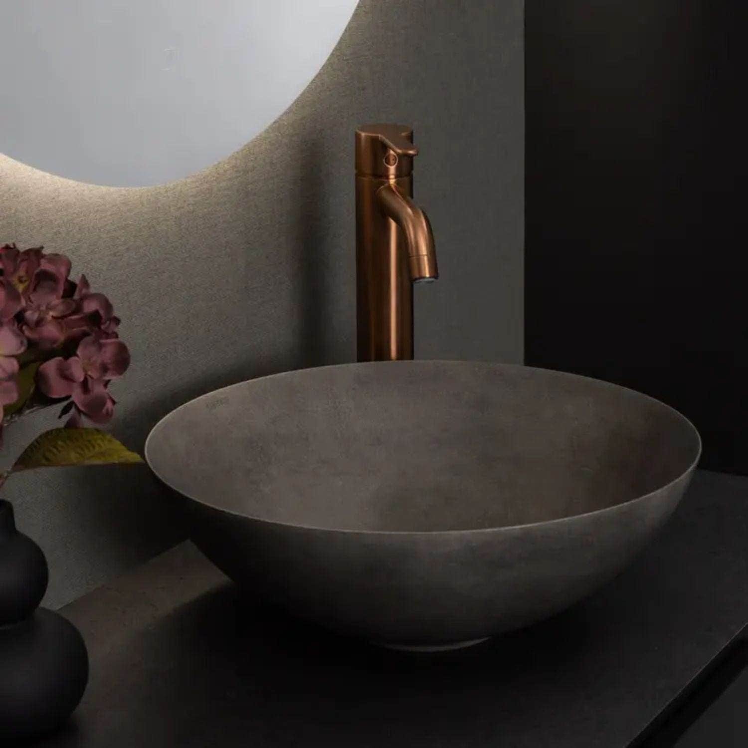 Bathco Sicilia Gris Oscuro Bolleservant mikrosement Mørk grå Bathco Bolleservant KO-1503MC