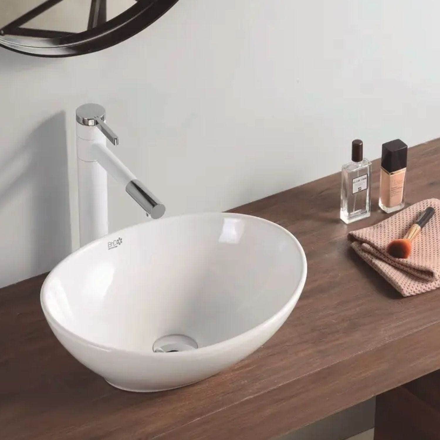 Bathco Texas Porselensservant Hvit Bathco Bolleservant KO-7048