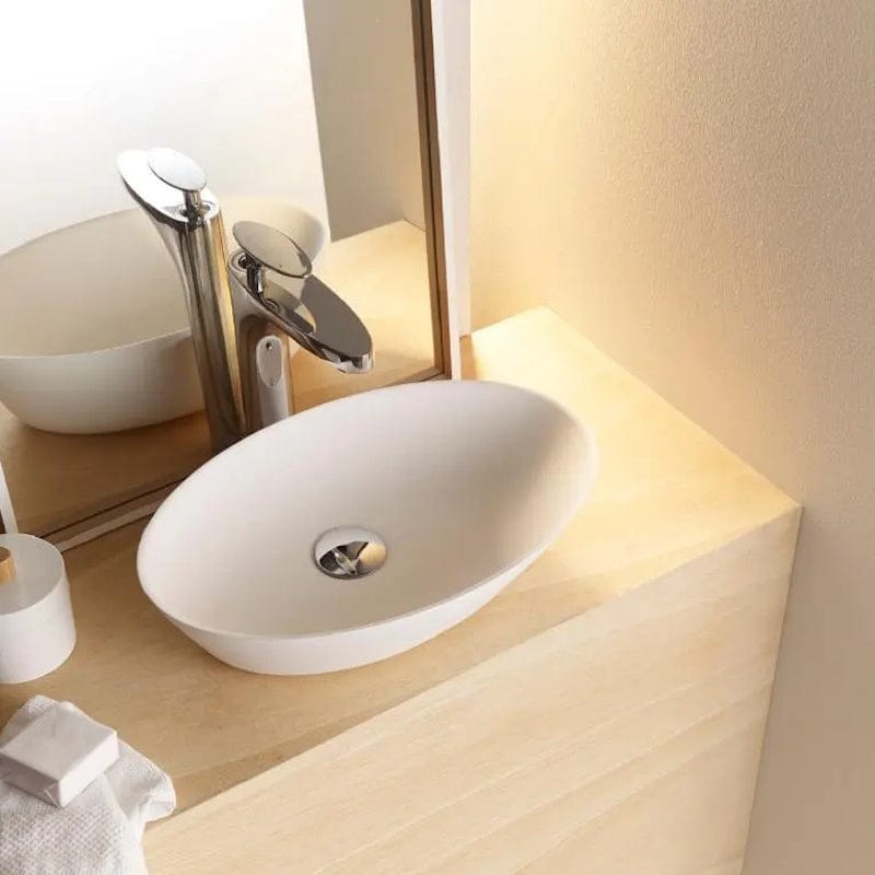Bathco Trieste Solid Surface Bolleservant Hvit Bathco Bolleservant KO-6017