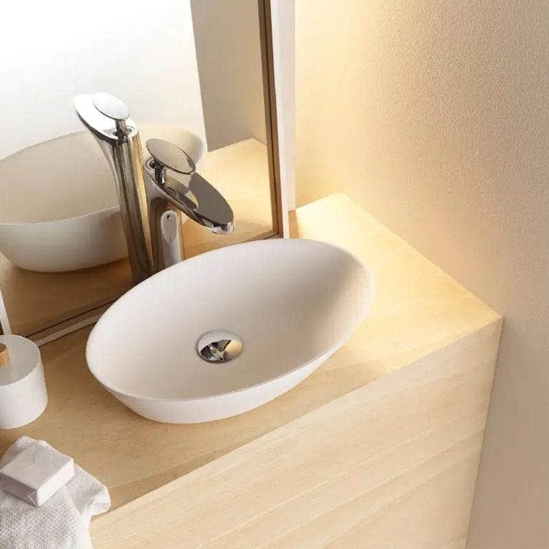 Bathco Trieste Solid Surface Bolleservant Hvit Bathco Bolleservant KO-6017