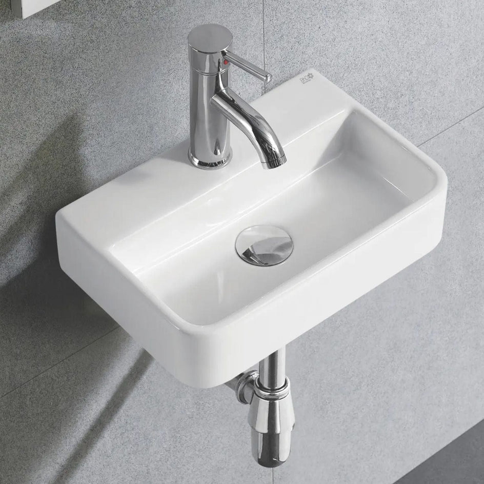 Bathco Zamora Vegghengt Porselensservant Hvit Bathco Baderomsservant KO-7028