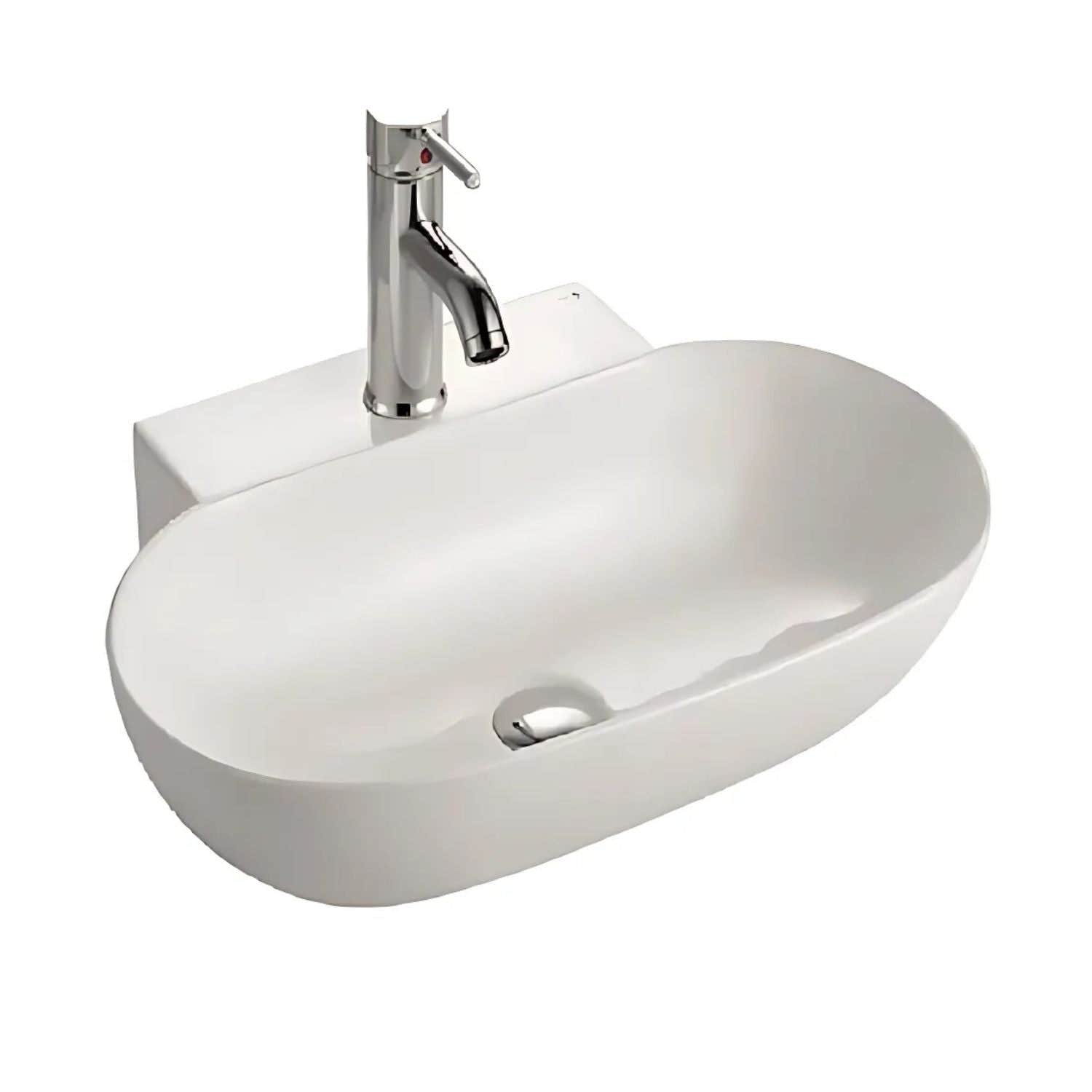 Bathco Zobarzo Vegghengt Porselensservant Hvit Bathco Bolleservant KO-7020