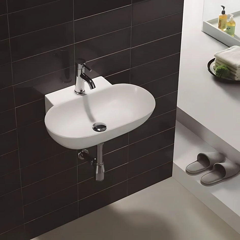 Bathco Zobarzo Vegghengt Porselensservant Hvit Bathco Bolleservant KO-7020