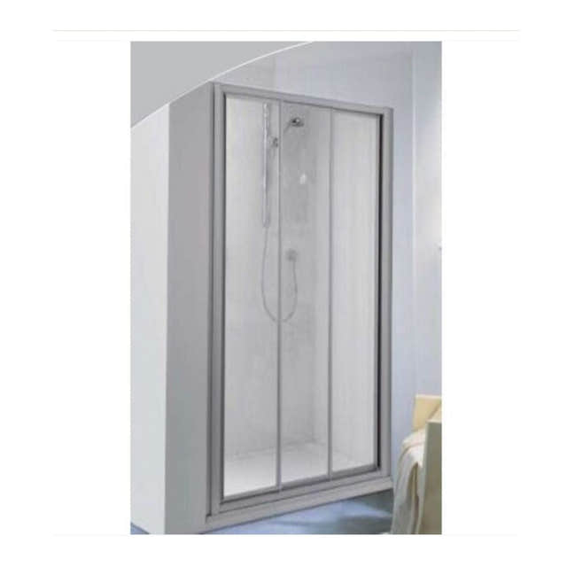 BD Palme Drive Skyvedør Nisje Hvit matt / 140cm / Klart glass Palme Dusjnisje GRO-6307662