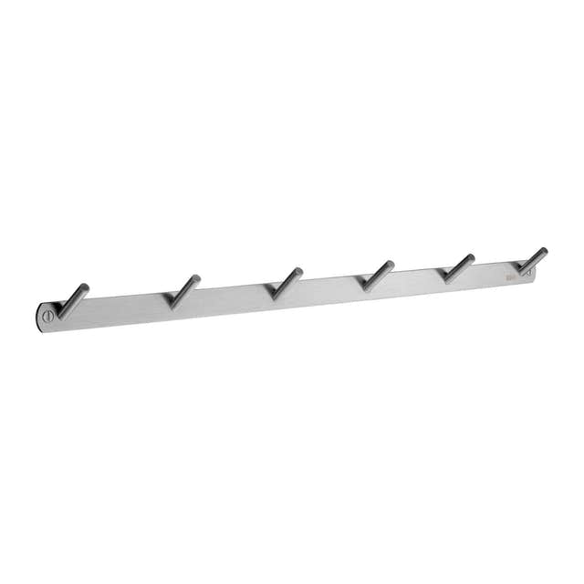 Beslagsboden 1065 Kroklist 6 Kroker Rustfritt stål Beslagsboden Knagger hus SM-B1065