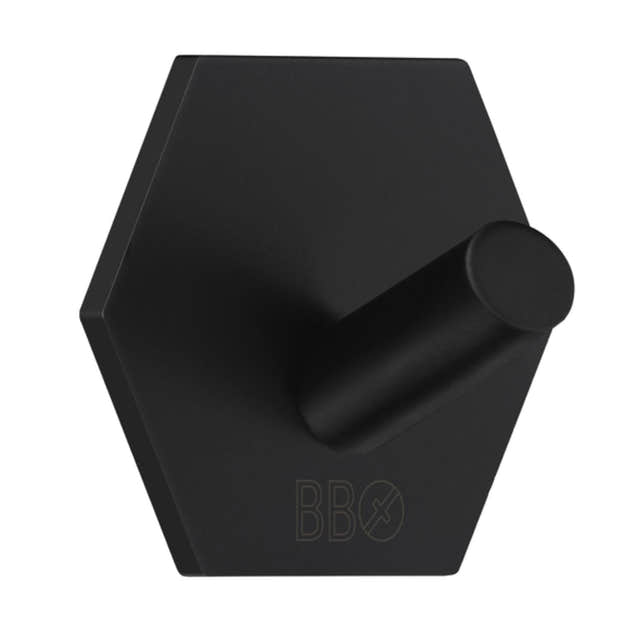 Beslagsboden 1160 Enkel Krok Svart Beslagsboden Knagger SM-BB1160