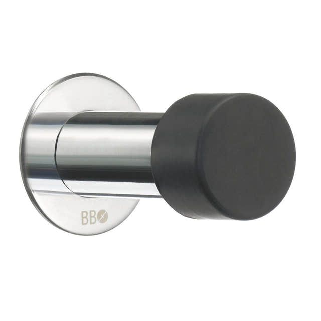 Beslagsboden 147/148 Dørstopper Rustfritt stål / 75mm Beslagsboden Dørhåndtak innerdør SM-BK148