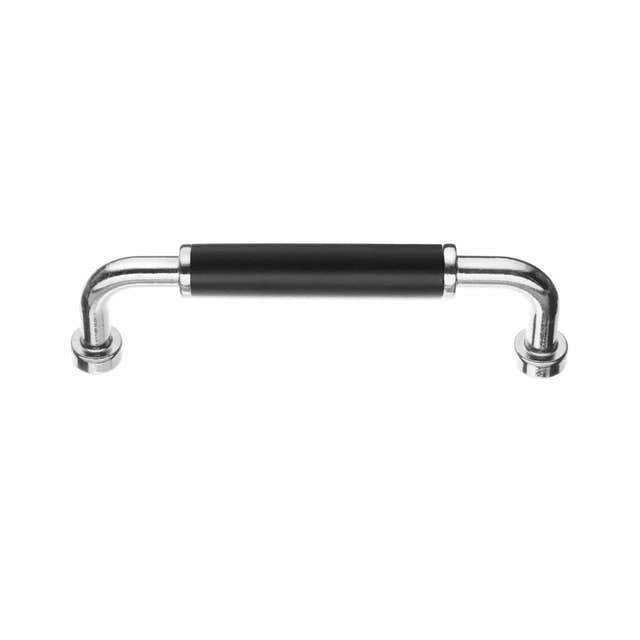 Beslagsboden 635/6351 Håndtak Krom / Svart / 96mm Beslagsboden Knotter og håndtak SM-BK635B