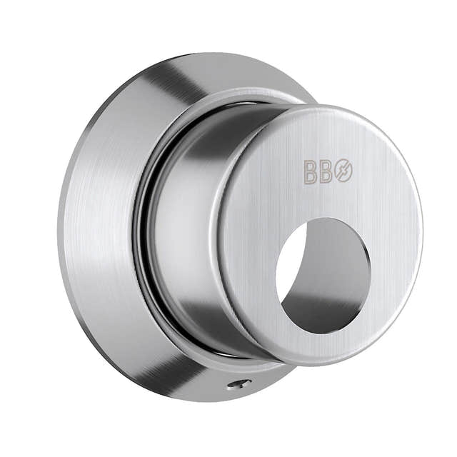 Beslagsboden Design 730 Sylinderskilt Børstet krom Beslagsboden Dørhåndtak ytterdør SM-B730
