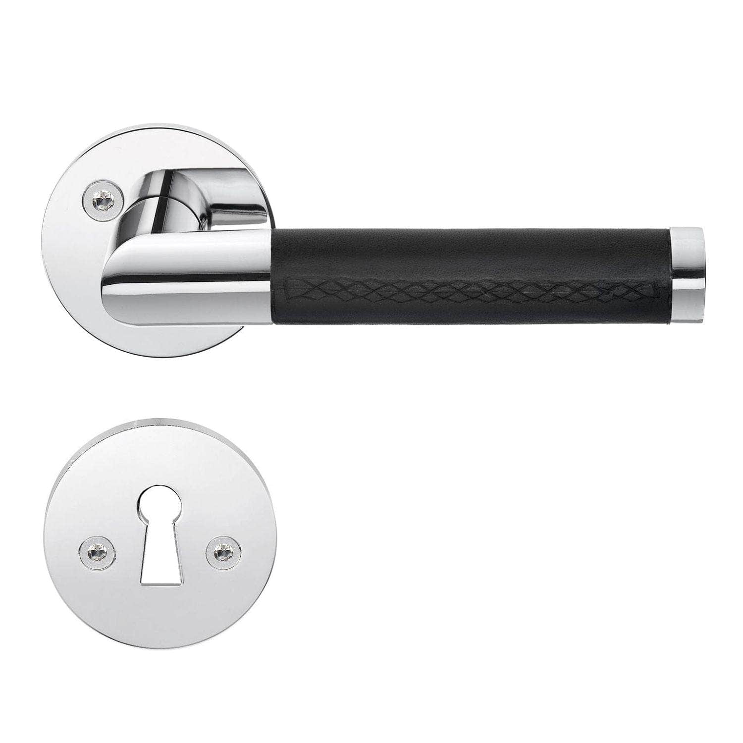 Beslagsboden Design 858/859 Innedørvridere Krom/svart Beslagsboden Dørhåndtak innerdør SM-B858KN