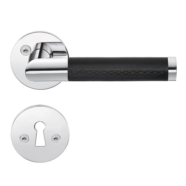Beslagsboden Design 858/859 Innedørvridere Krom/svart Beslagsboden Dørhåndtak innerdør SM-B858KN