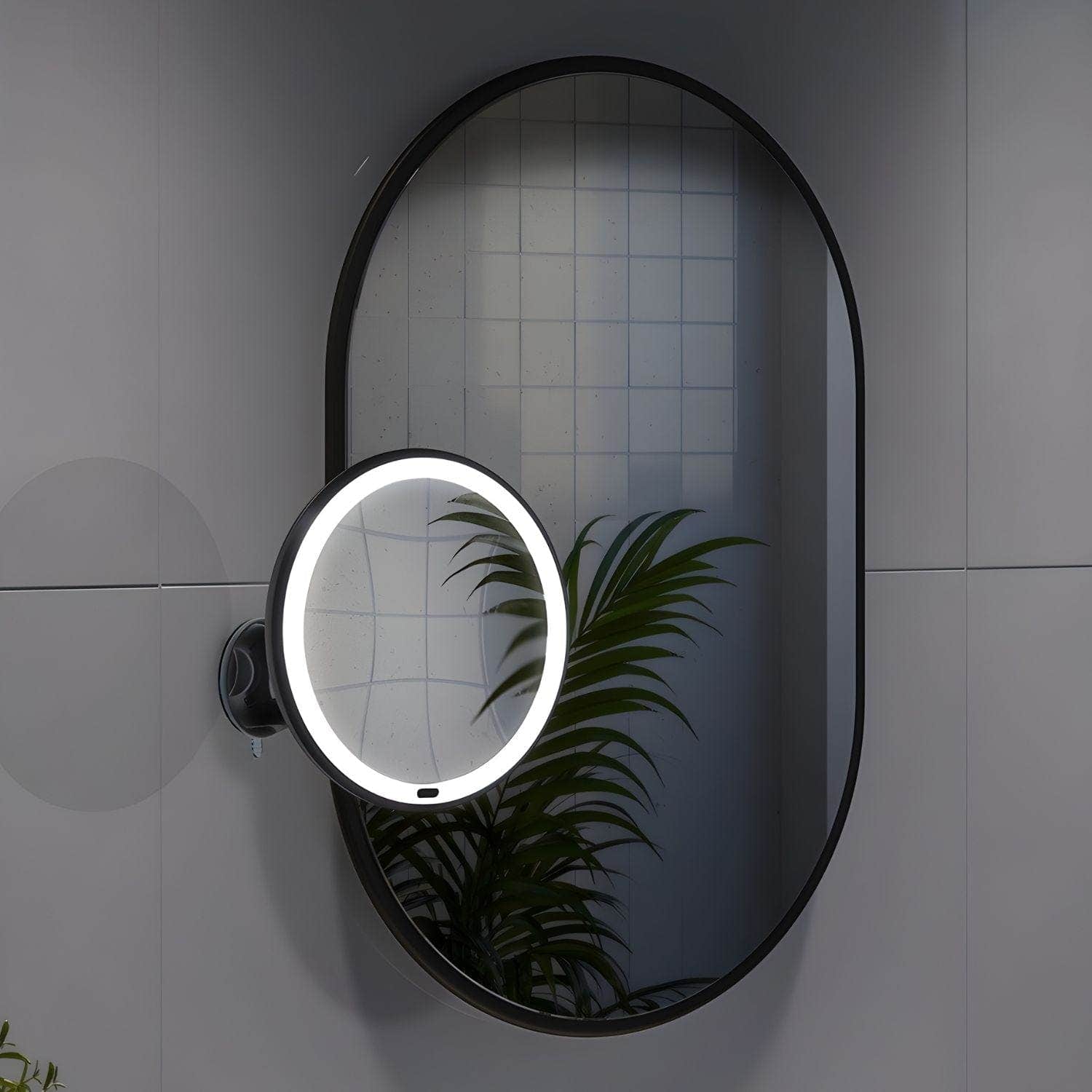 Beslagsboden Glow 630 Sminkespeil LED med sugekopp Beslagsboden Sminkespeil