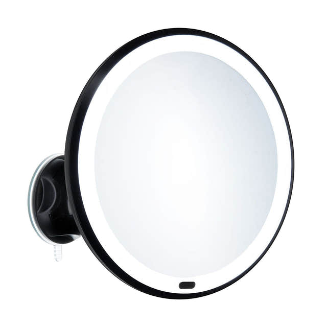 Beslagsboden Glow 630 Sminkespeil LED med sugekopp Svart matt Beslagsboden Sminkespeil SM-ZB630