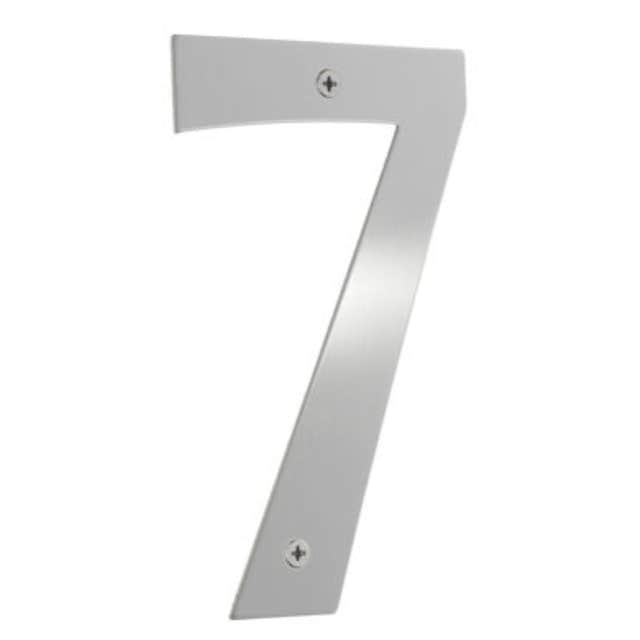 Beslagsboden Rustfri Husnummer H15cm Børstet stål / 7 Beslagsboden Husnummer SM-B947
