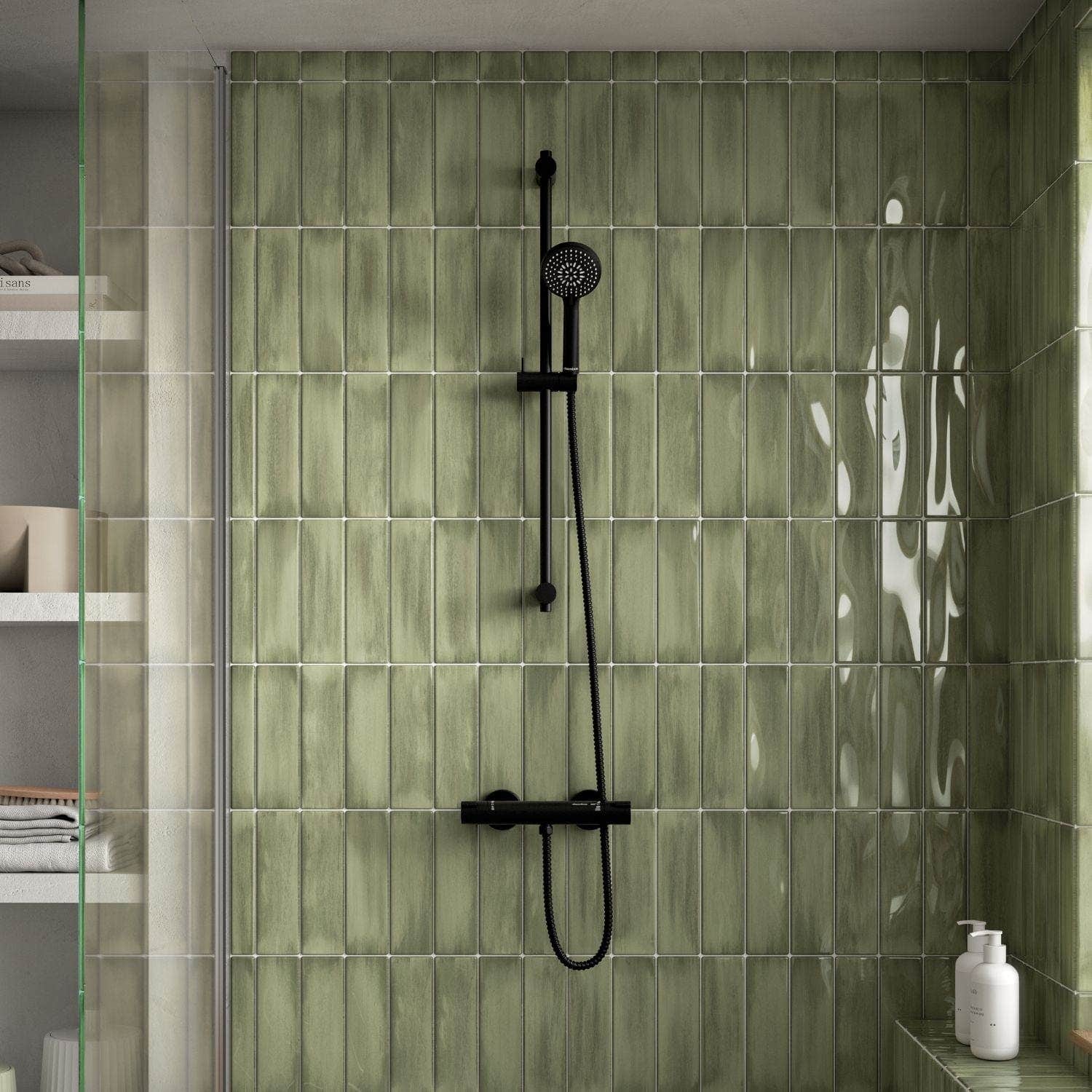 Damixa Core Dusjtermostat og Dusjsett Komplett Svart matt Damixa Dusjsett KO-5937361