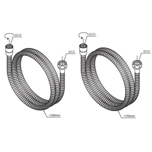 Damixa Dusjslange Metall Universal