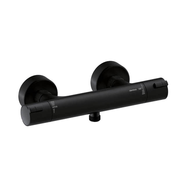 Damixa Mini Luxe Dusjbatteri Svart matt / Stuss ned Damixa Dusjbatteri KO-5740061