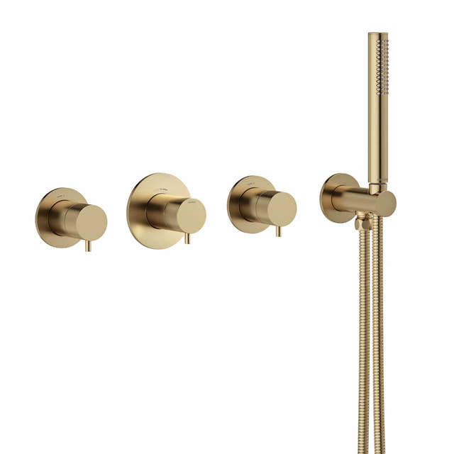 Damixa Silhouet BS 2 Badekararmatur uten tut Børstet bronse Damixa Badekararmatur KO-5705388