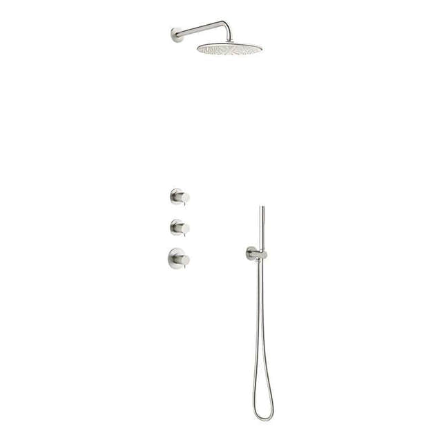 Damixa Silhouet XS 1 Takdusj Innbygging Børstet stål Damixa Blandebatteri innbygging KO-5704546