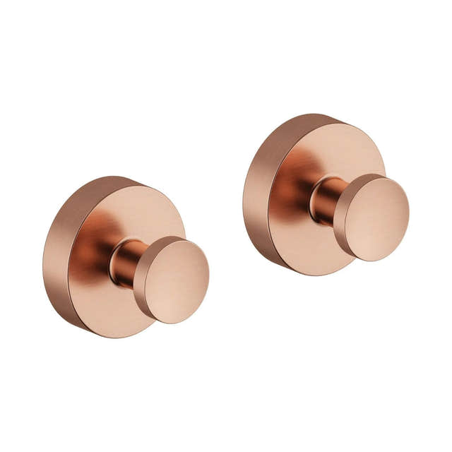 Damixa Zen Håndklekroker med Rosett Børstet kobber Damixa Knagger KO-4873187