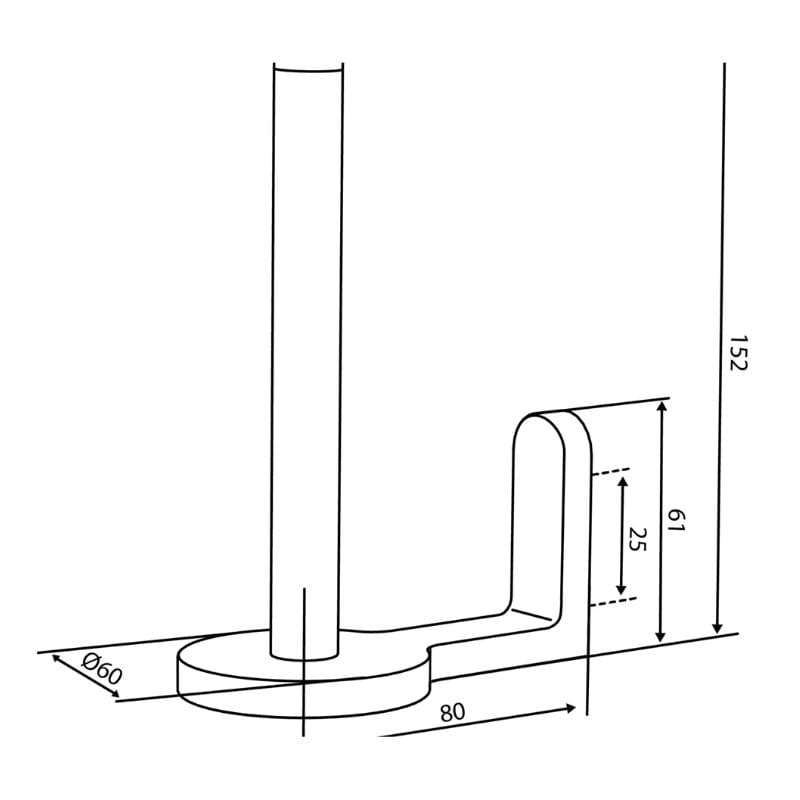 Damixa Zen Reserverullholder Damixa Toalettrullholder