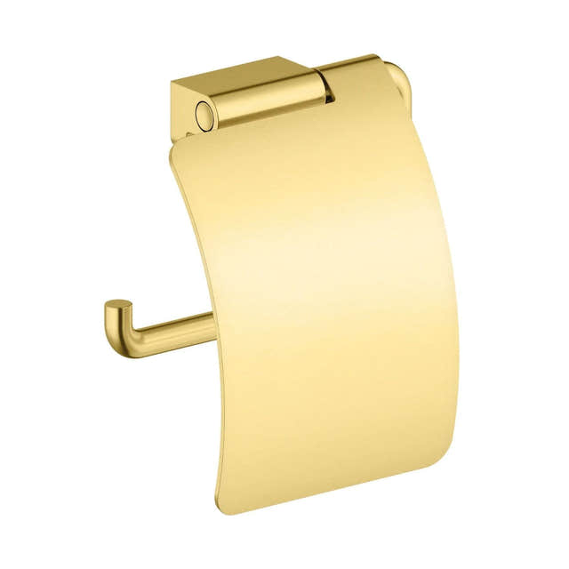 Damixa Zen Toalettrullholder med Deksel Børstet messing Damixa Søppelbøtte KO-4873679