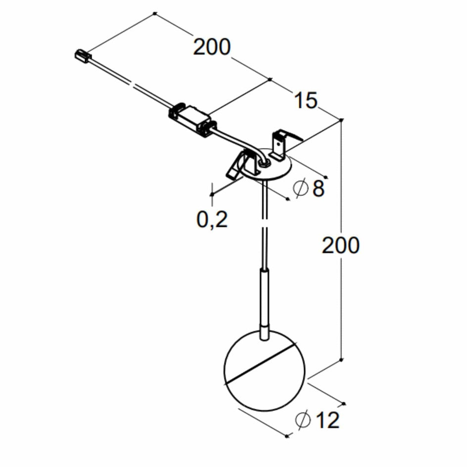 Dansani Bubble Taklampe pendel LED Svart matt Dansani Baderomsbelysning DA-190304480