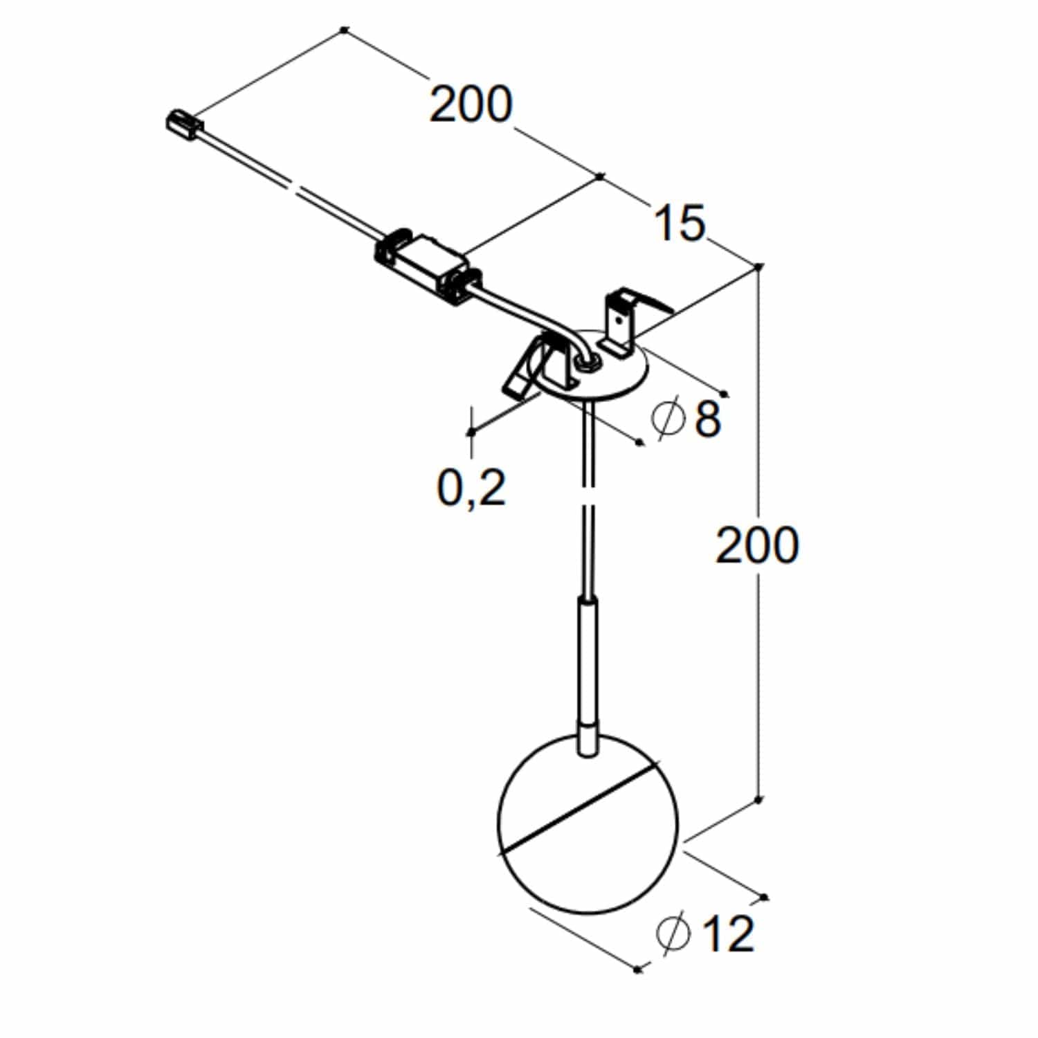 Dansani Bubble Taklampe pendel LED Svart matt Dansani Baderomsbelysning DA-190304480