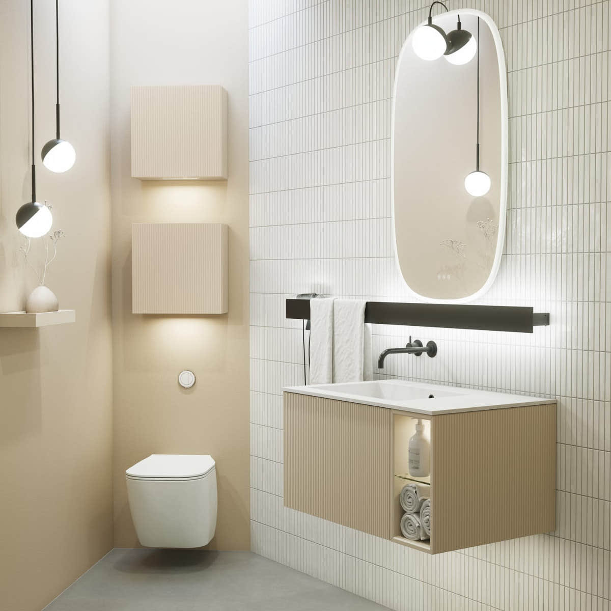 Dansani CALIDRIS Åpent Skap D40cm Dansani Sideskap bad