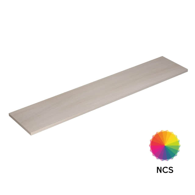 Dansani CALIDRIS Benkeplate B40-240xH3xD41cm NCS eik / 200cm Dansani Benkeplate bad DA-187420066