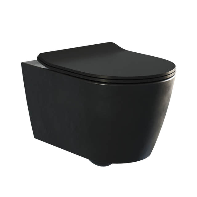 Dansani Calidris Creasani Vegghengt Toalett Pirate black Dansani Vegghengt toalett DA-190304926