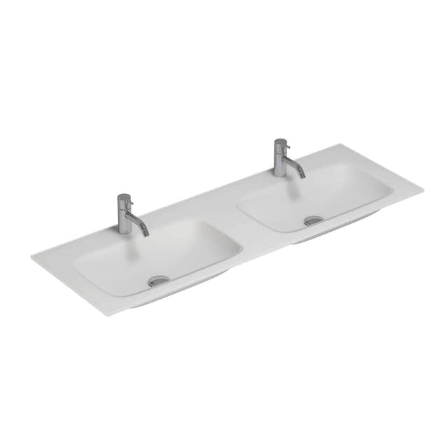 Dansani Calidris Form Servant B61-121xH1xD40cm Hvit matt / 121cm dobbel Dansani Møbelservant DA-630722203