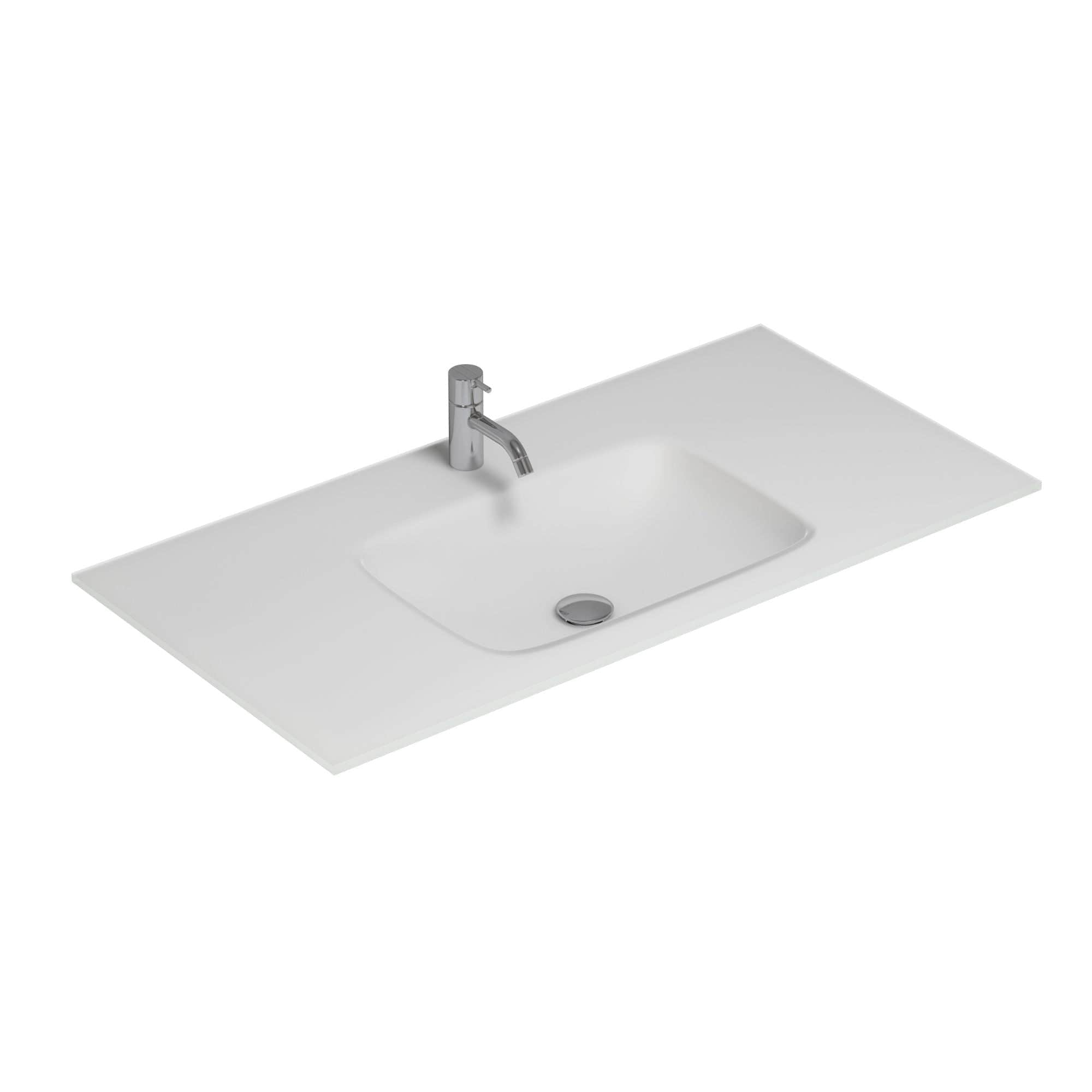 Dansani Calidris Form Servant B61-121xH1xD50cm Hvit matt / 101cm Dansani Møbelservant DA-630821103