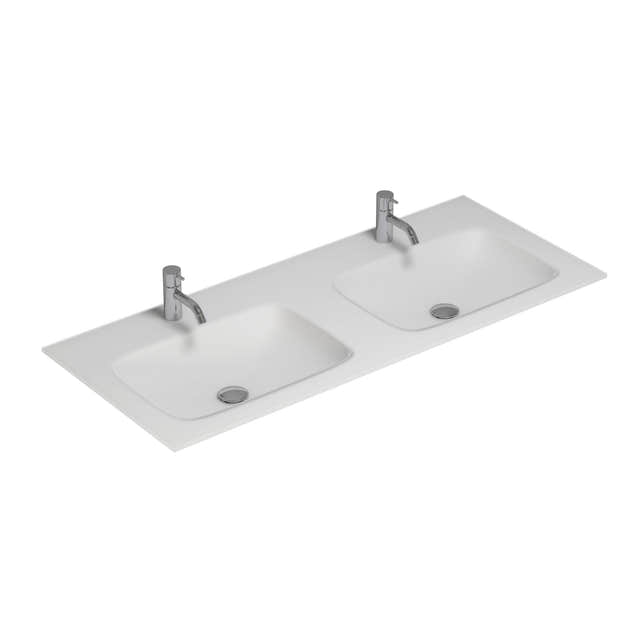 Dansani Calidris Form Servant B61-121xH1xD50cm Hvit matt / 121cm dobbel Dansani Møbelservant DA-630822203