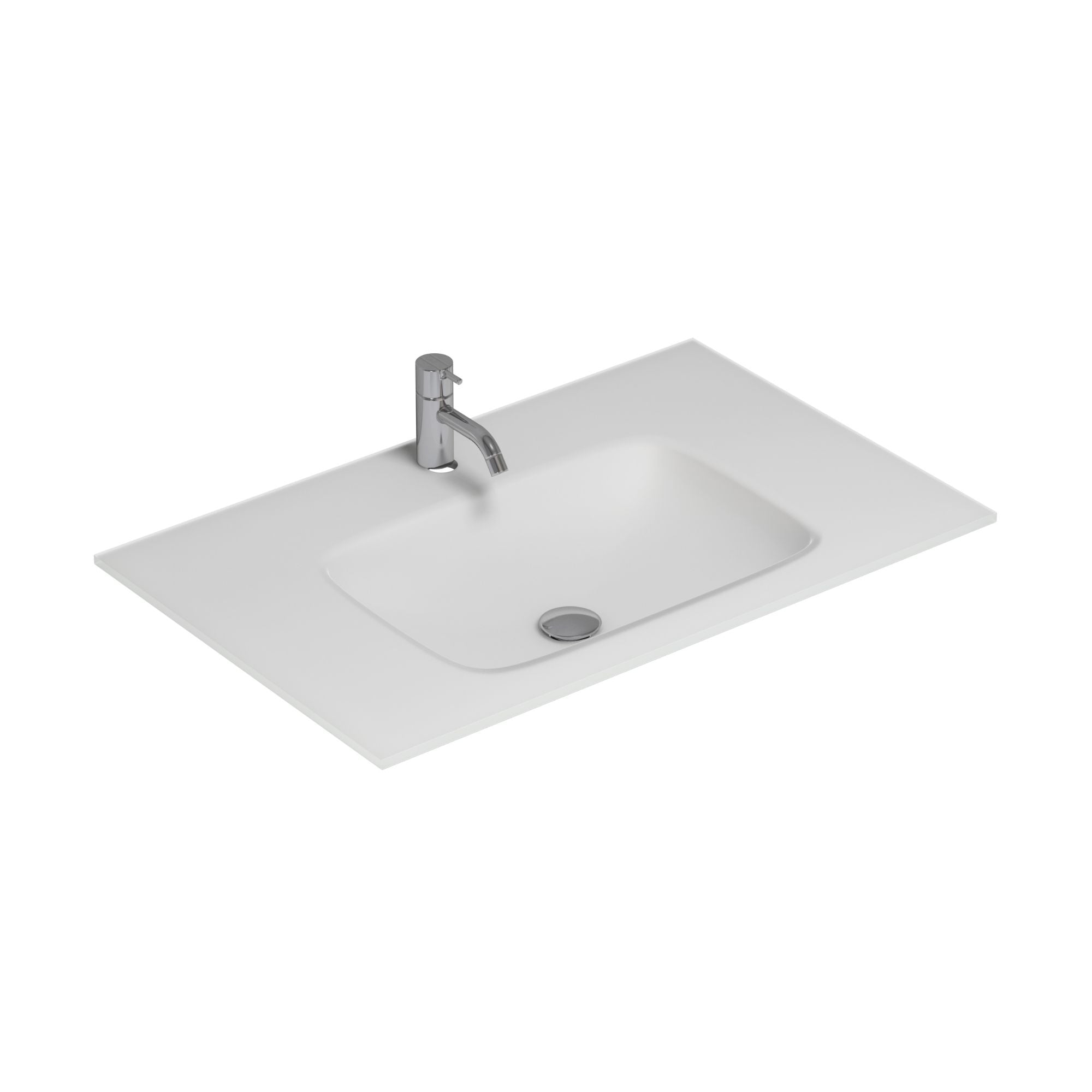 Dansani Calidris Form Servant B61-121xH1xD50cm Hvit matt / 81cm Dansani Møbelservant DA-630828103