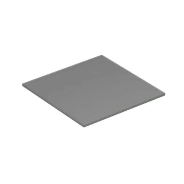 Dansani Calidris Form Topplate B40-232xH1xD40cm Lys grå matt / 40cm Dansani Benkeplate bad DA-630704002