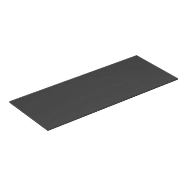 Dansani Calidris Form Topplate B40-232xH1xD40cm Mørk grå matt / 100cm Dansani Benkeplate bad DA-630710007