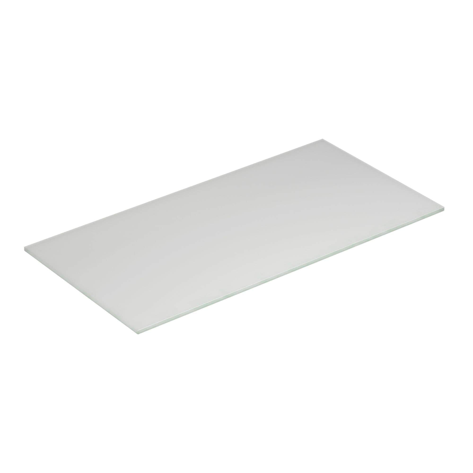 Dansani Calidris Form Topplate B40-232xH1xD50cm Hvit matt / 100cm Dansani Benkeplate bad DA-630810003