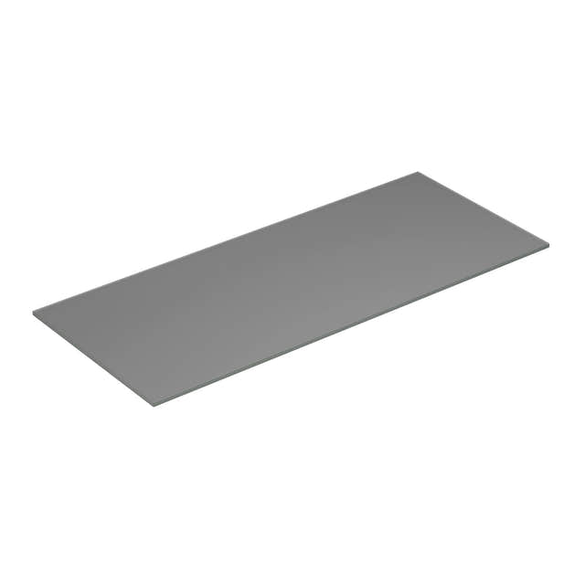 Dansani Calidris Form Topplate B40-232xH1xD50cm Lys grå matt / 120cm Dansani Benkeplate bad DA-630812002