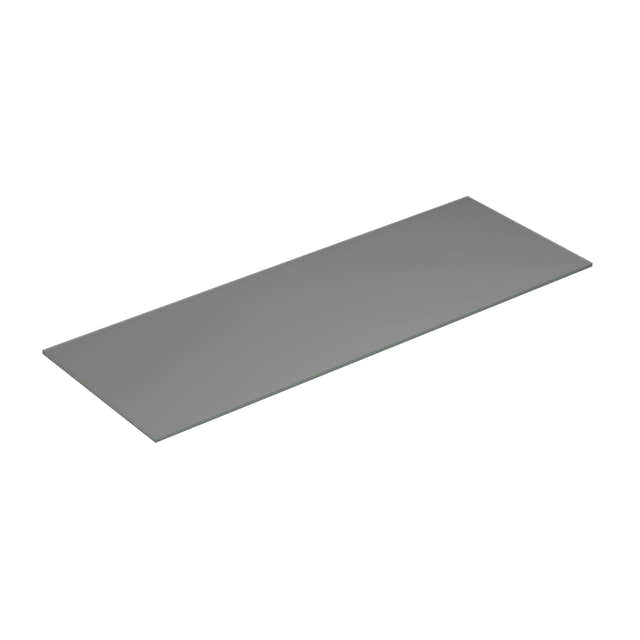 Dansani Calidris Form Topplate B40-232xH1xD50cm Lys grå matt / 140cm Dansani Benkeplate bad DA-630814002