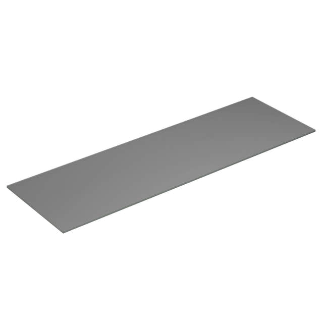 Dansani Calidris Form Topplate B40-232xH1xD50cm Lys grå matt / 160cm Dansani Benkeplate bad DA-630816002