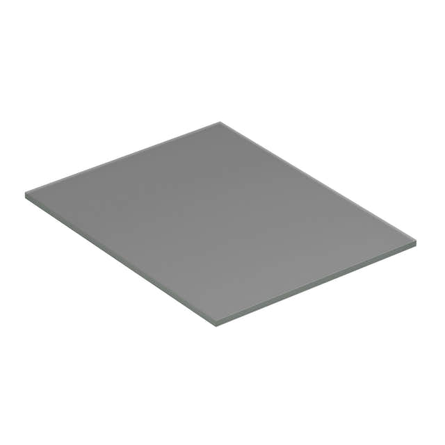 Dansani Calidris Form Topplate B40-232xH1xD50cm Lys grå matt / 40cm Dansani Benkeplate bad DA-630804002