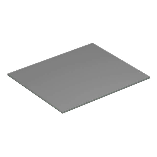 Dansani Calidris Form Topplate B40-232xH1xD50cm Lys grå matt / 60cm Dansani Benkeplate bad DA-630806002